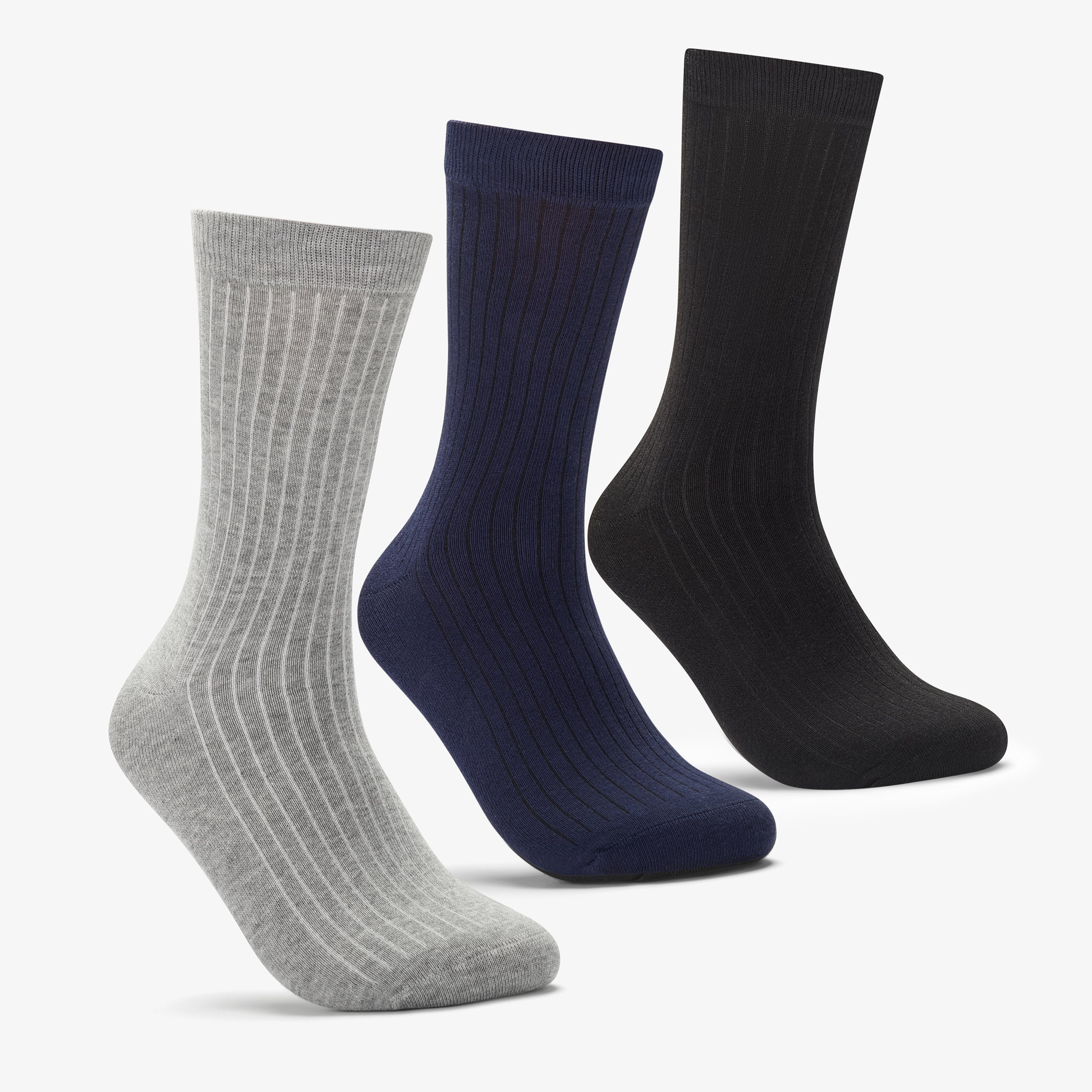 Mens Casual Crew Socks (3 Pairs Pack)