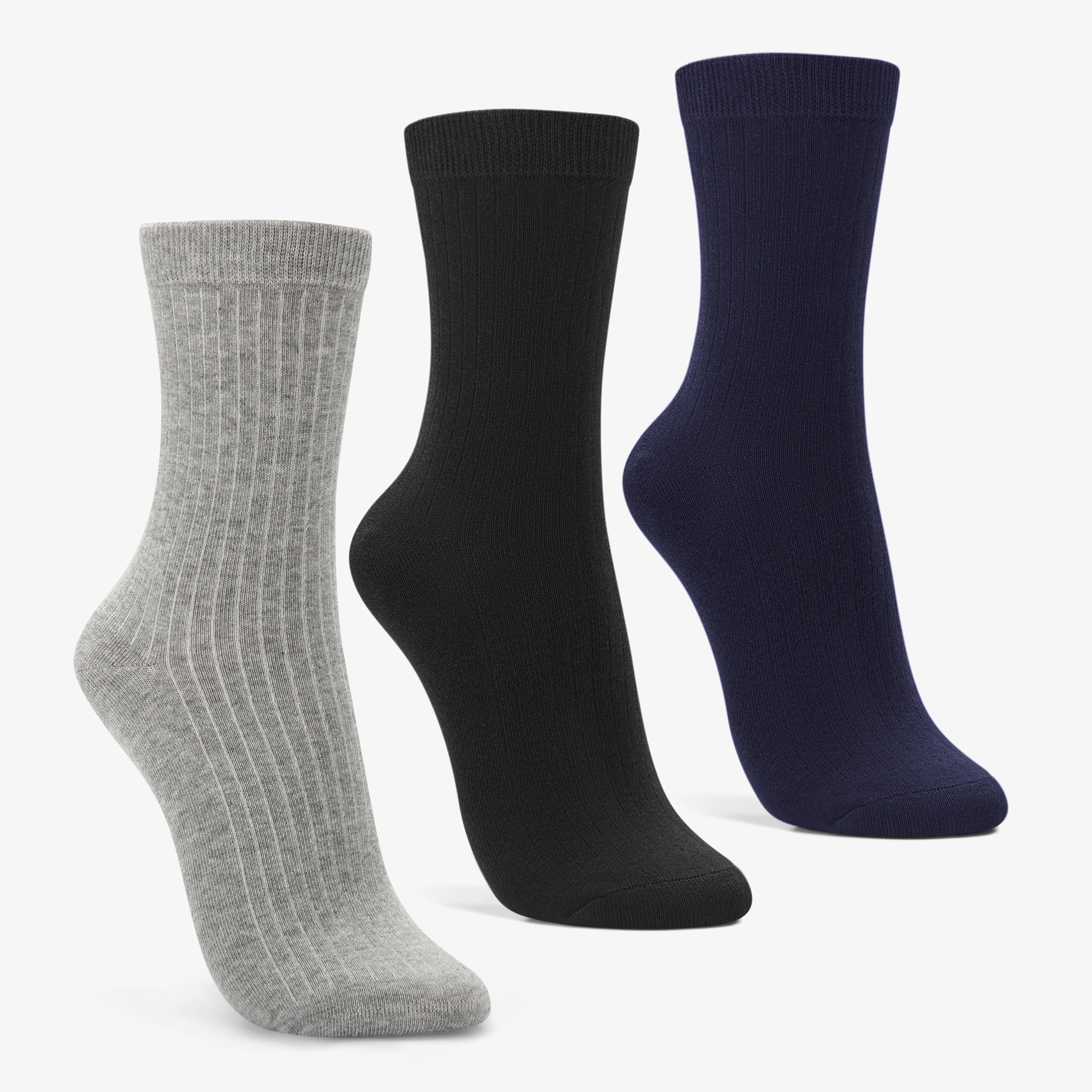 Womens Casual Crew Socks (3 Pairs Pack)